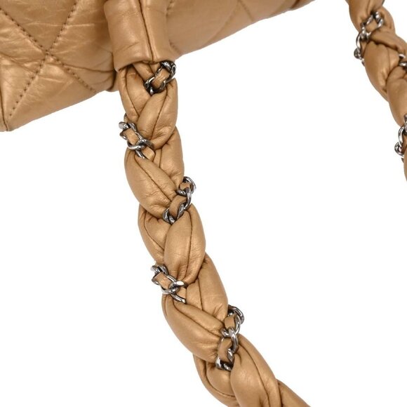 Chanel Gold Calfskin Ladyblade Handbag 186731 - Picture 6 of 10